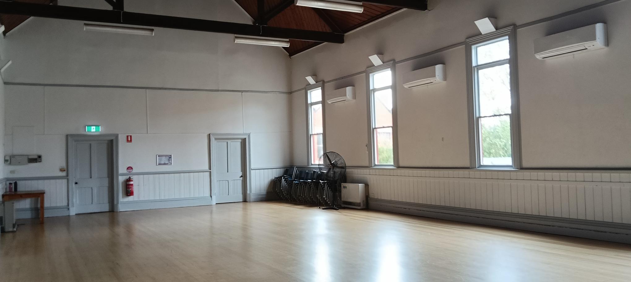 Hall NW corner